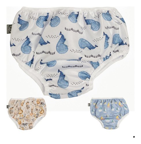 FRALDA DE PISCINA SUNGA HAPPY - BENIBEE - Baleia, P/M - 06 ate 10kg