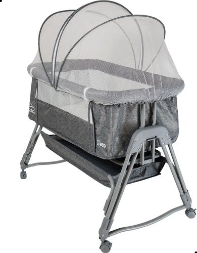 BERÇO INFANTIL PORTATIL CO-BED SLEEP - BENIBEE - CINZA CLARO